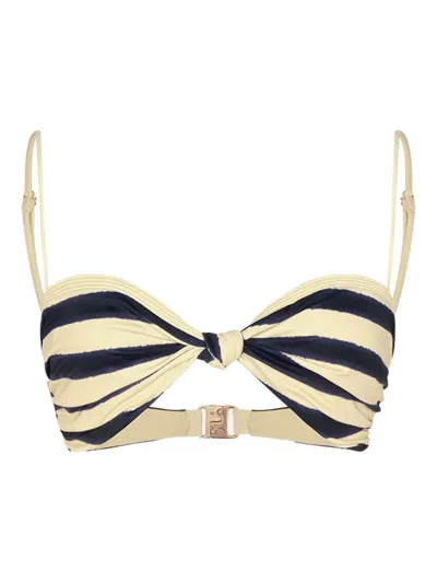 Johanna Ortiz Bandana Marina Striped Bikini Top
