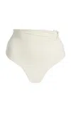 Johanna Ortiz Marinera Ring-detailed Bikini Bottom In Ivory