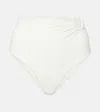 Johanna Ortiz Ecru Taita High Waist Bikini Bottoms In White