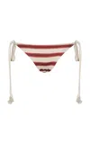 Johanna Ortiz Striped Riverside Bikini Bottoms In Stripe