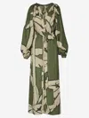 Johanna Ortiz Weaving Weves Maxi Dress - Women's - Linen/flax In Green
