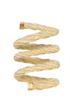 Johanna Ortiz Mayahuel Goddess Leather Wrap Bangle In White