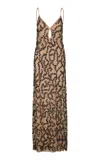 Johanna Ortiz Mesh Reinvention Maxi Dress In Multi