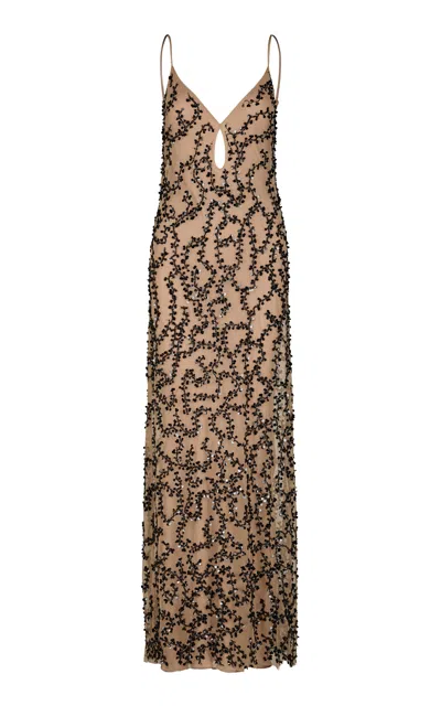 Johanna Ortiz Mesh Reinvention Maxi Dress In Multi