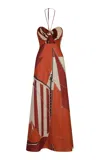 Johanna Ortiz Meteorito Del Mar Printed Cotton Maxi Dress