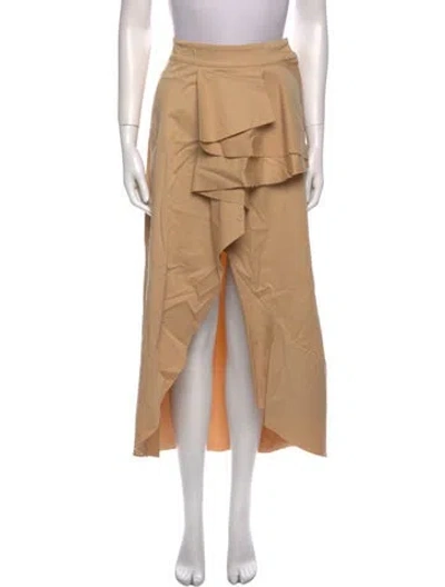 Pre-owned Johanna Ortiz Midi Length Skirt In Neutral