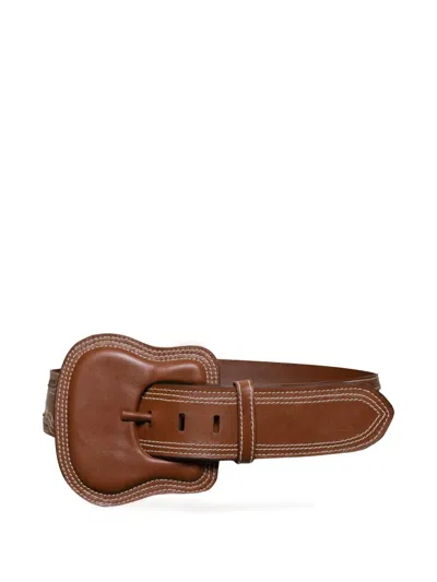Johanna Ortiz Military Prowess Buckle Belt In Brown