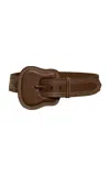 Johanna Ortiz Military Prowess Leather Belt In Brown