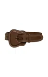 Johanna Ortiz Military Prowess Leather Belt In Brown
