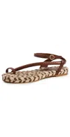 Johanna Ortiz Misteriosa Al Andar Sandals Coffee Beans In Brown
