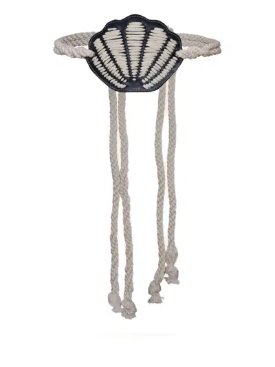 JOHANNA ORTIZ MOVIMIENTO MARÍTIMO SHELL-DETAIL ROPE BELT