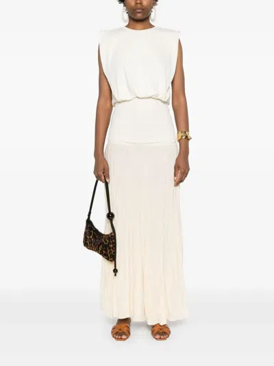 Johanna Ortiz Muraya Ribbed Cotton-blend Top In Neutrals