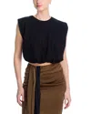 Johanna Ortiz Muraya Sleeveless Cotton Tee In Black