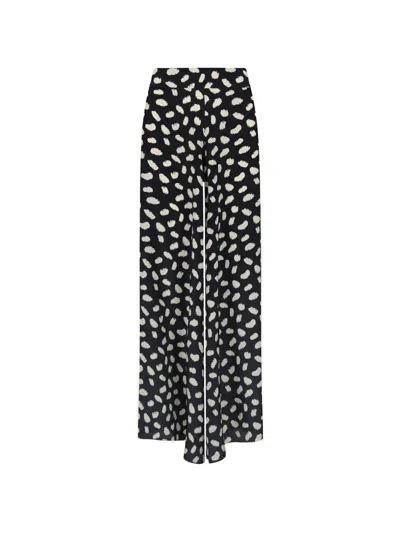 Johanna Ortiz Musical Animal-print Trousers In Black