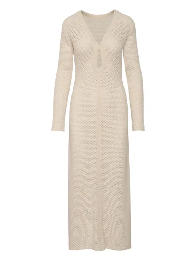 Johanna Ortiz Mysterious World Dress In Neutrals