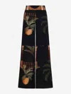 Johanna Ortiz Womens Mystic Motif Flared Straight-leg Mid-rise Silk Trousers Tropialy Meets Indian In Mystical Motive