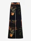 Shop Johanna Ortiz Mystic Motif Pants In Navy Blue