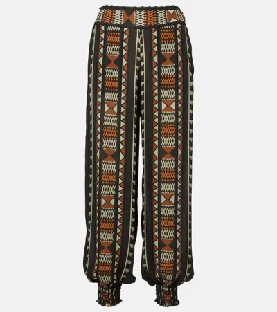Johanna Ortiz Nareem Silk Georgette Balloon Pants In Multi