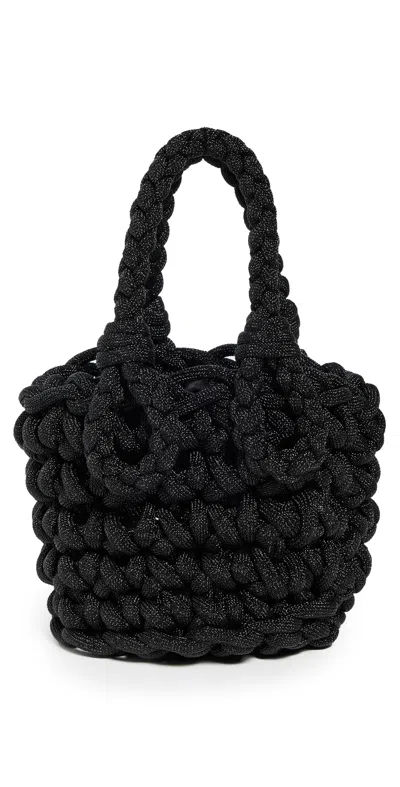 Johanna Ortiz Nautical Chic Mini Bucket Bag Black