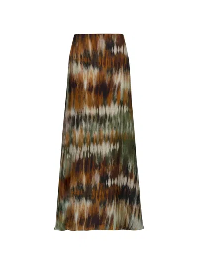 Johanna Ortiz New Intermingled Ideas Printed Silk-georgette Maxi Skirt In Multi