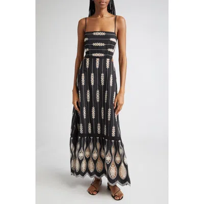 JOHANNA ORTIZ JOHANNA ORTIZ NOSTALGICA EMBROIDERED MAXI DRESS