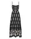 Johanna Ortiz Nostalgica Midi Dress In Multi