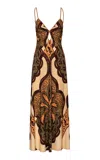 Johanna Ortiz Nuestra Tierra Printed Stretch Jersey Slipdress In Multi