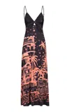Johanna Ortiz Nuestra Tierra Maxi Dress In Black