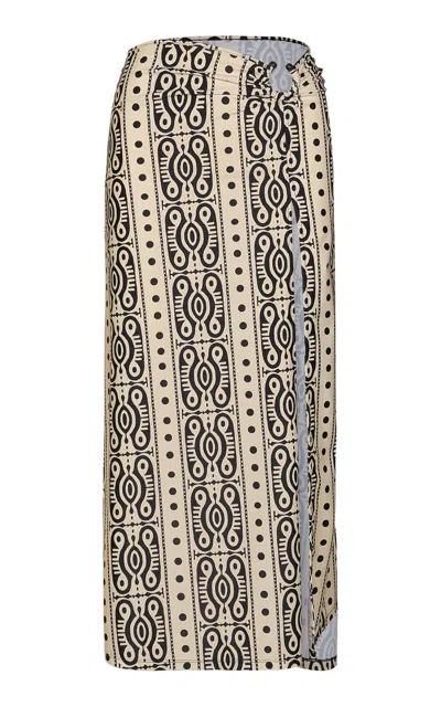 Johanna Ortiz Nuevo Destino Printed Midi Skirt