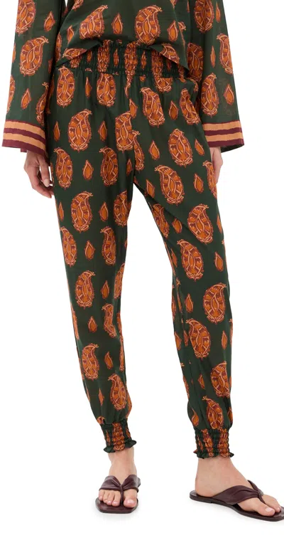 Johanna Ortiz Oasis Of The Rider Pants Green/rose