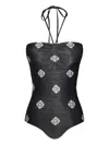 Johanna Ortiz Occasus Solis Patterned Swimsuit In Black