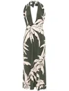 Johanna Ortiz Oceanic Mantra Midi Dress In Green