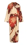 Johanna Ortiz Odyssey Silk Maxi Dress In Multi