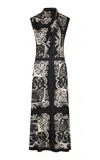 Johanna Ortiz Old School Jaguar Printed Midi Dress In Multi