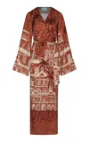Johanna Ortiz Ollantay Wrap Dress In Brown