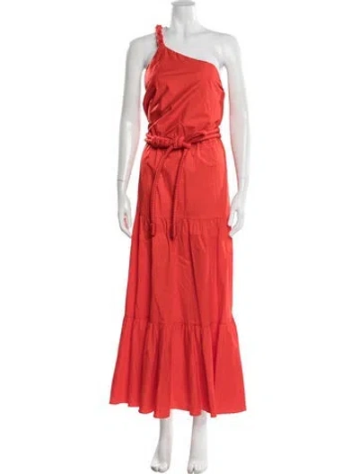 Pre-owned Johanna Ortiz One-shoulder Long Dress In Multi