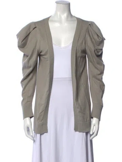 Pre-owned Johanna Ortiz Open Front Sweater In Neutrals