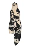 Johanna Ortiz Oriental Dreams Silk Mini Dress In Multi