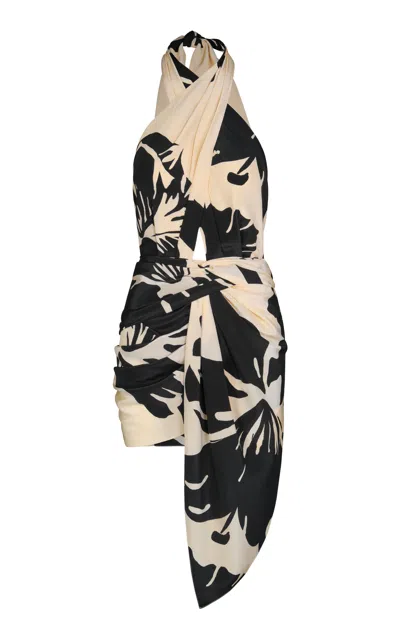 Johanna Ortiz Oriental Dreams Silk Mini Dress In Multi