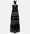 Johanna Ortiz Orilla Del Mar Cotton Poplin Maxi Dress