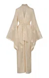 Johanna Ortiz Palm And Soul Sheer Cotton Maxi Dress In White