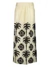 Johanna Ortiz Palm-print Wrap Maxi Skirt