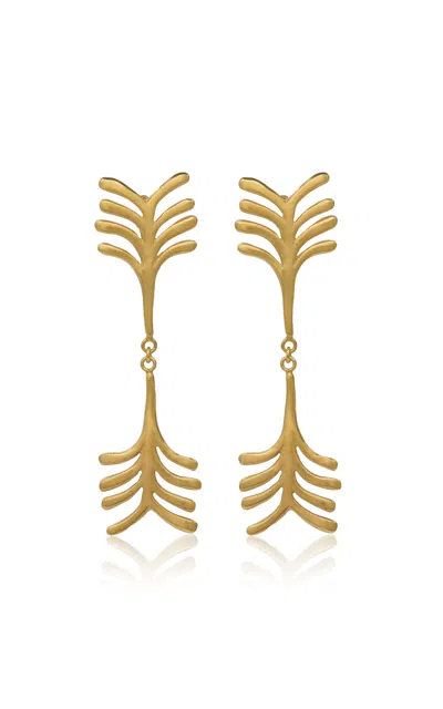Johanna Ortiz Palmeras Malagana Drop Earrings In Gold