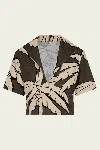 Johanna Ortiz Palms Misty Hem T-shirt In Salty Palms Green