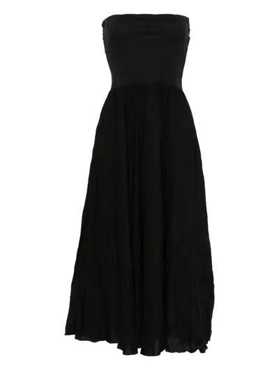 Johanna Ortiz Panelled Maxi Skirt In Black
