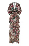 Johanna Ortiz Papillon Tunic Dress In Multi