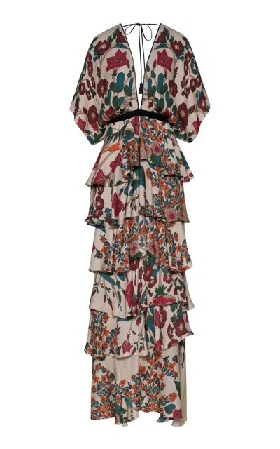 Johanna Ortiz Papillon Tunic Dress In Multi