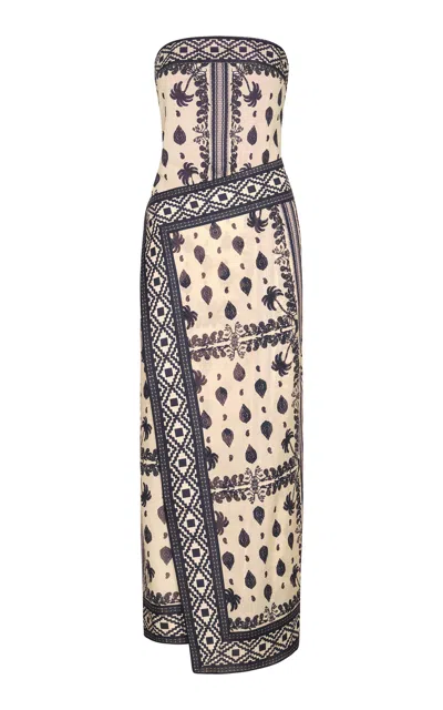 Johanna Ortiz Paraiso Agreste Cotton Maxi Dress In Multi