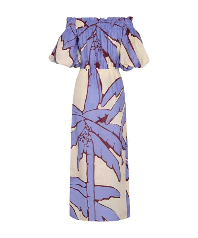Johanna Ortiz Pattern Dress In Purple