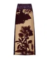 Johanna Ortiz Nuevos Territorios Printed Silk Maxi Skirt In Brown